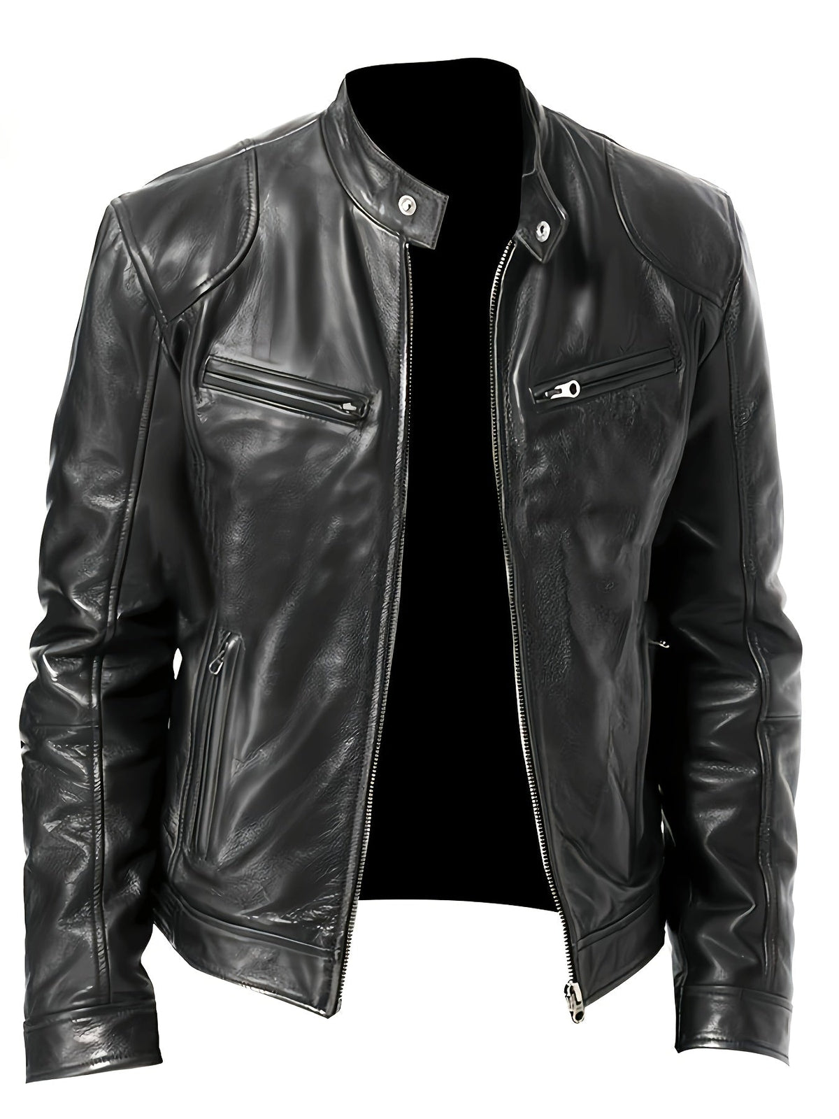 Blake | Classic Stand-Collar Moto Jacket
