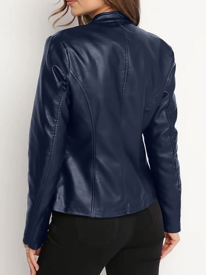 Danielle | Sleek Zip-Up Moto Jacket