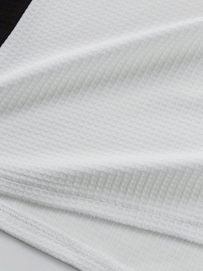Sawyer | Textured Contrast Henley Shirt