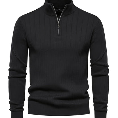 Camden | Ribbed Quarter-Zip Sweater