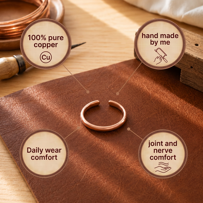 Ethal's Slick Copper Toe Ring