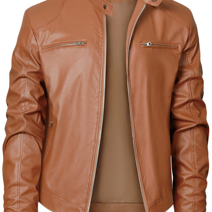 Wallace | Stand-Collar Moto Jacket
