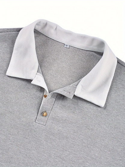 Winston | Textured Long-Sleeve Polo Shirt