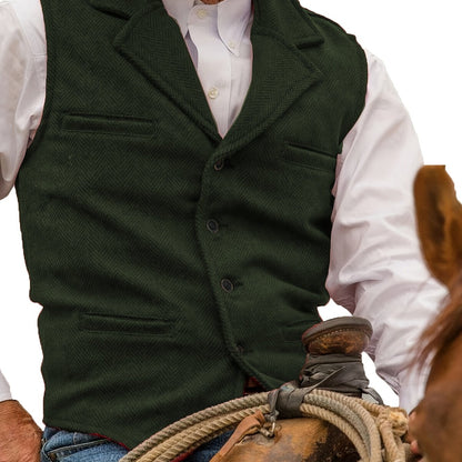 Rhodes | Heritage Herringbone Waistcoat