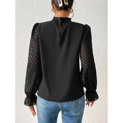 Maribel | Elegant High-Neck Blouse