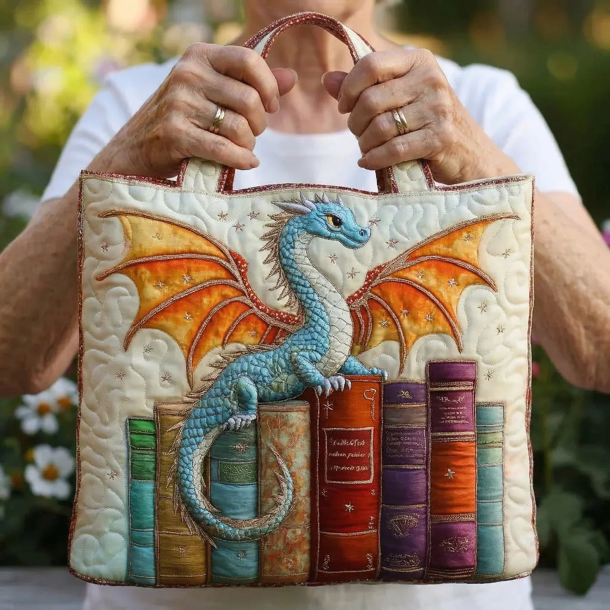 HANDMADE BAG - BLUE DRAGON