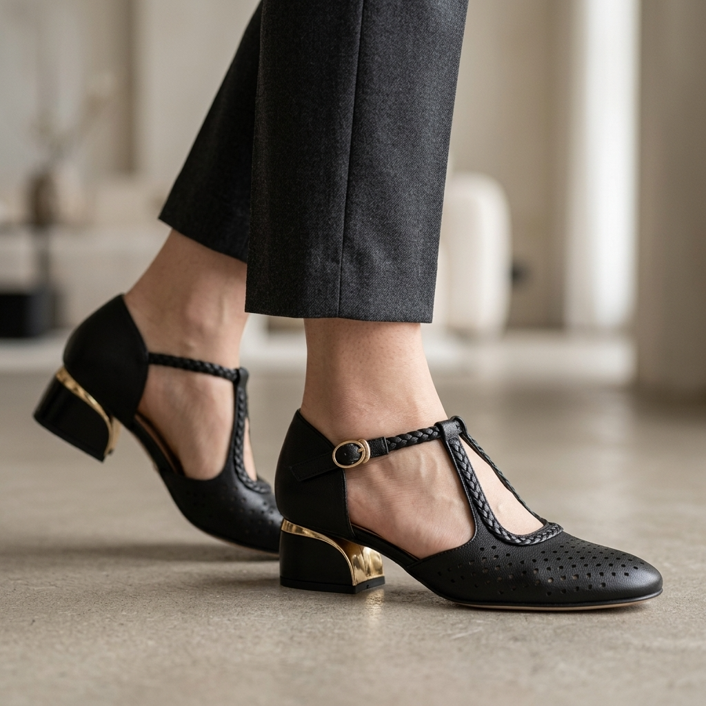 MERELYN LEATHER HEEL