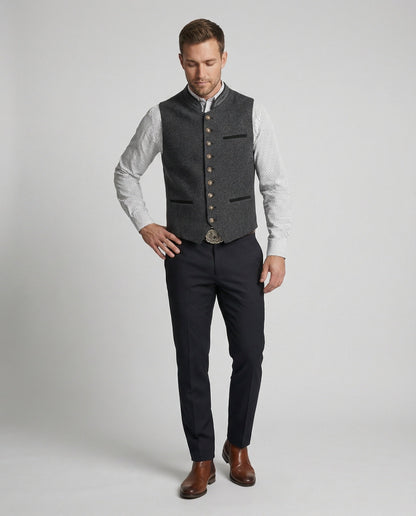 Conrad | Traditional Stand-Collar Waistcoat