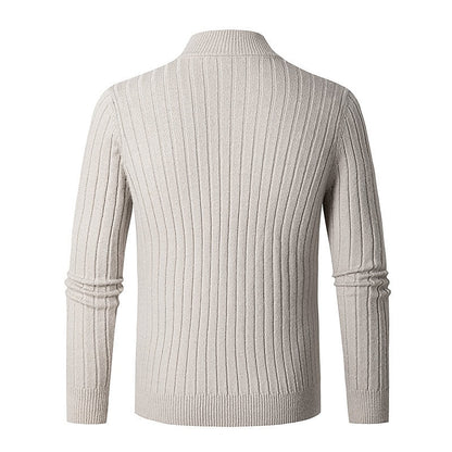 Grant | Ribbed Quarter-Zip Jumper