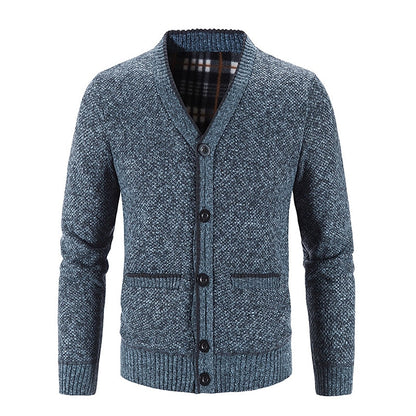 Hugh | Textured V-Neck Cardigan