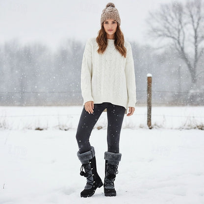 Danica | Cosy Lace-Up Winter Boots