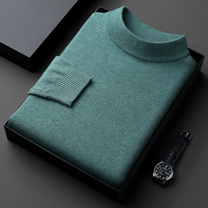 Garrett | Ribbed High-Neck Jumper