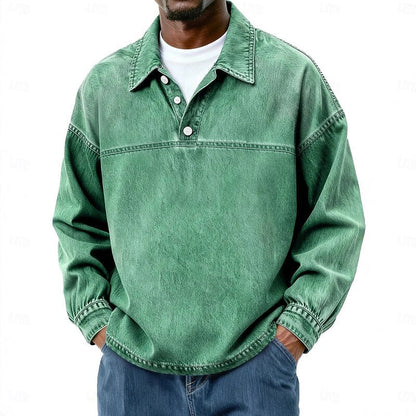 Rory | Relaxed Collared Pullover Shirt