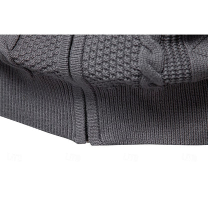 Clive | Cable-Knit Zip-Up Cardigan