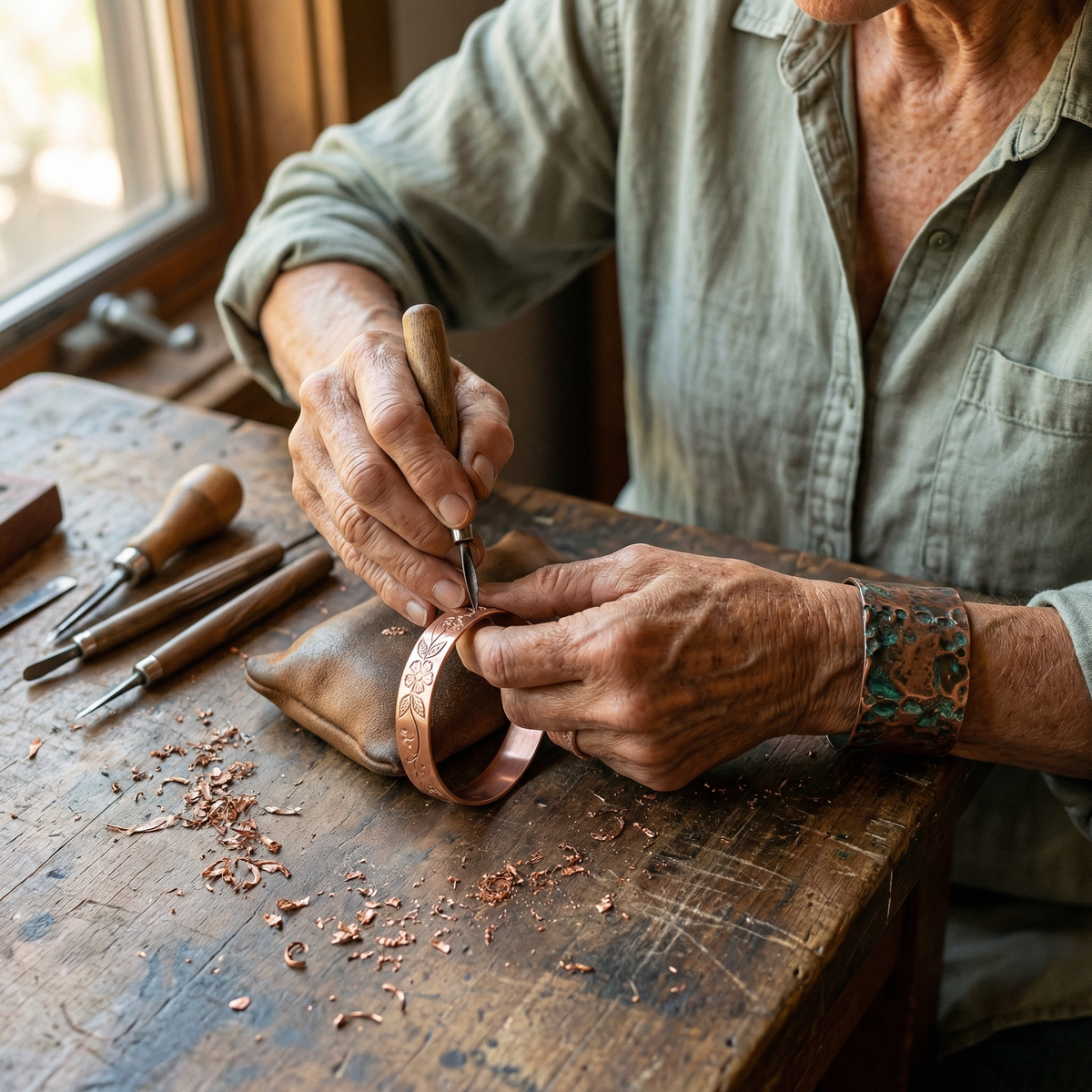 Ethal's Bloom Copper Bracelet