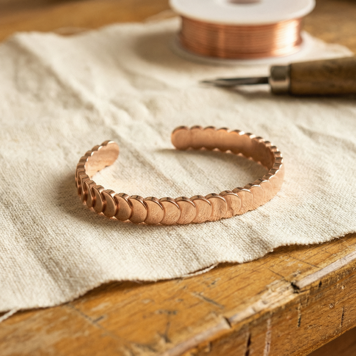 Ethal's Tide Copper Bracelet