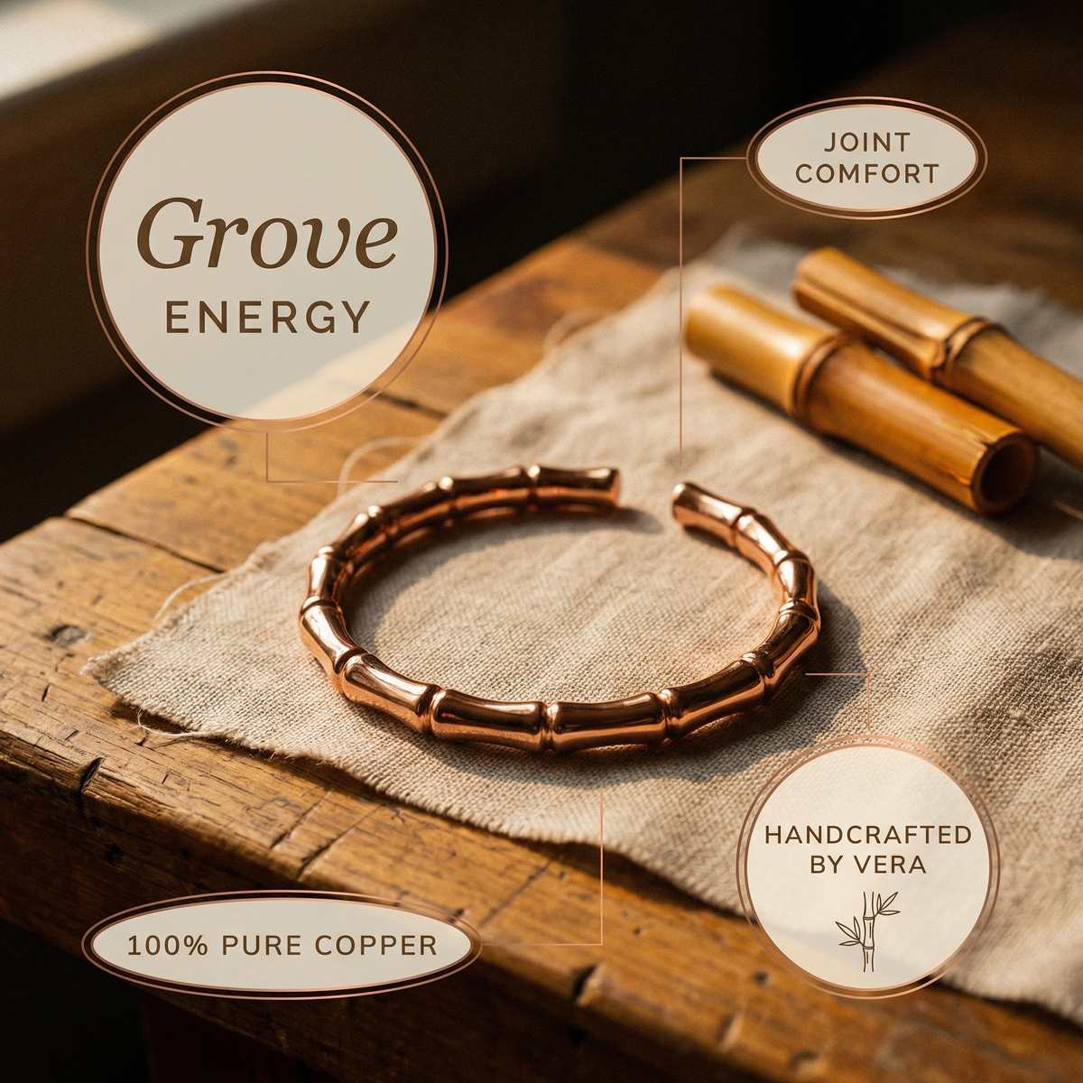 Ethal's Grove Copper Bracelet