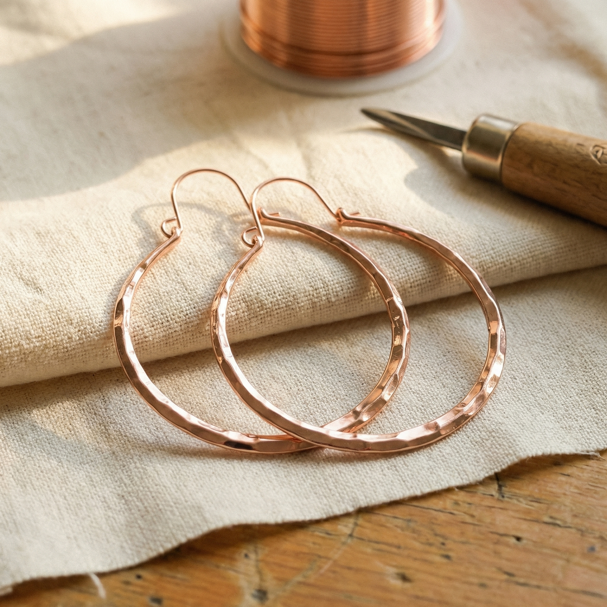 Ethal's Willow Copper Earrings