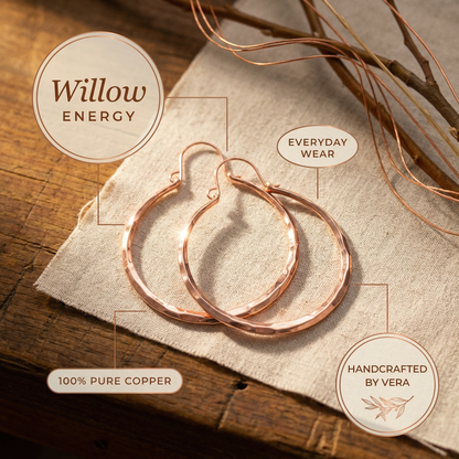 Ethal's Willow Copper Earrings