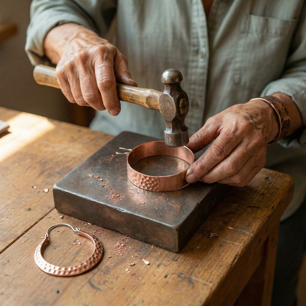 Ethal's Ember Copper Earrings