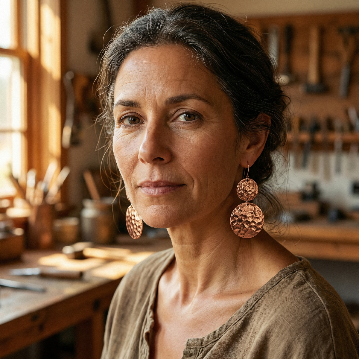 Ethal's Solstice Copper Earrings