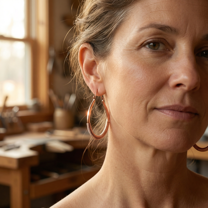 Ethal's Creek Copper Earrings