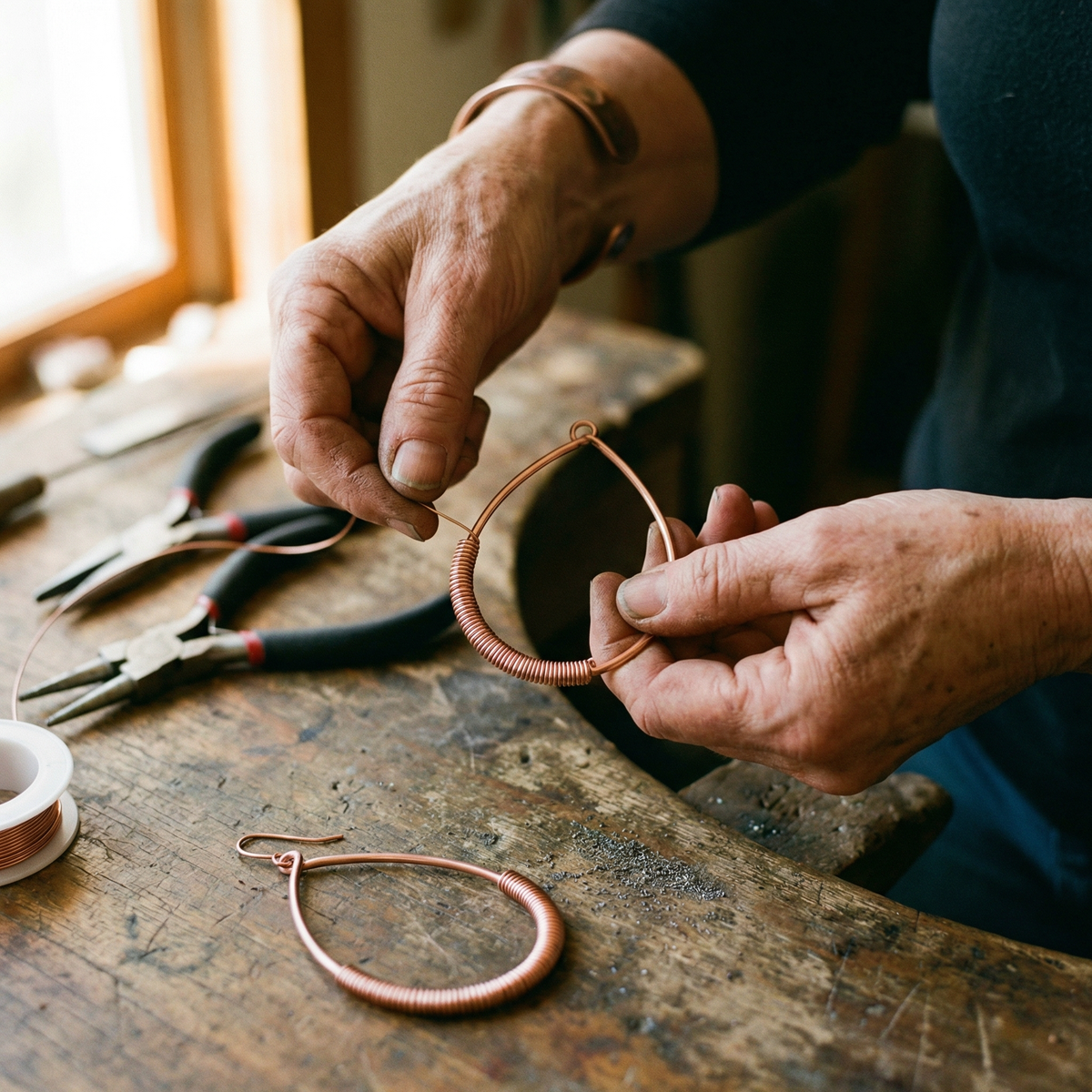 Ethal's Creek Copper Earrings