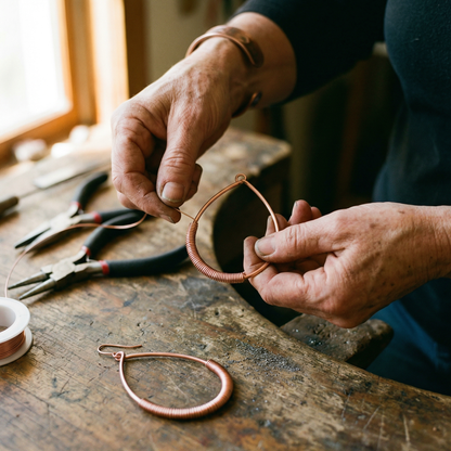 Ethal's Creek Copper Earrings