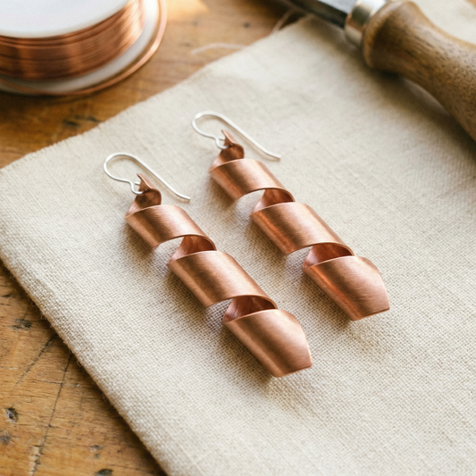 Ethal's Dusk Copper Earrings