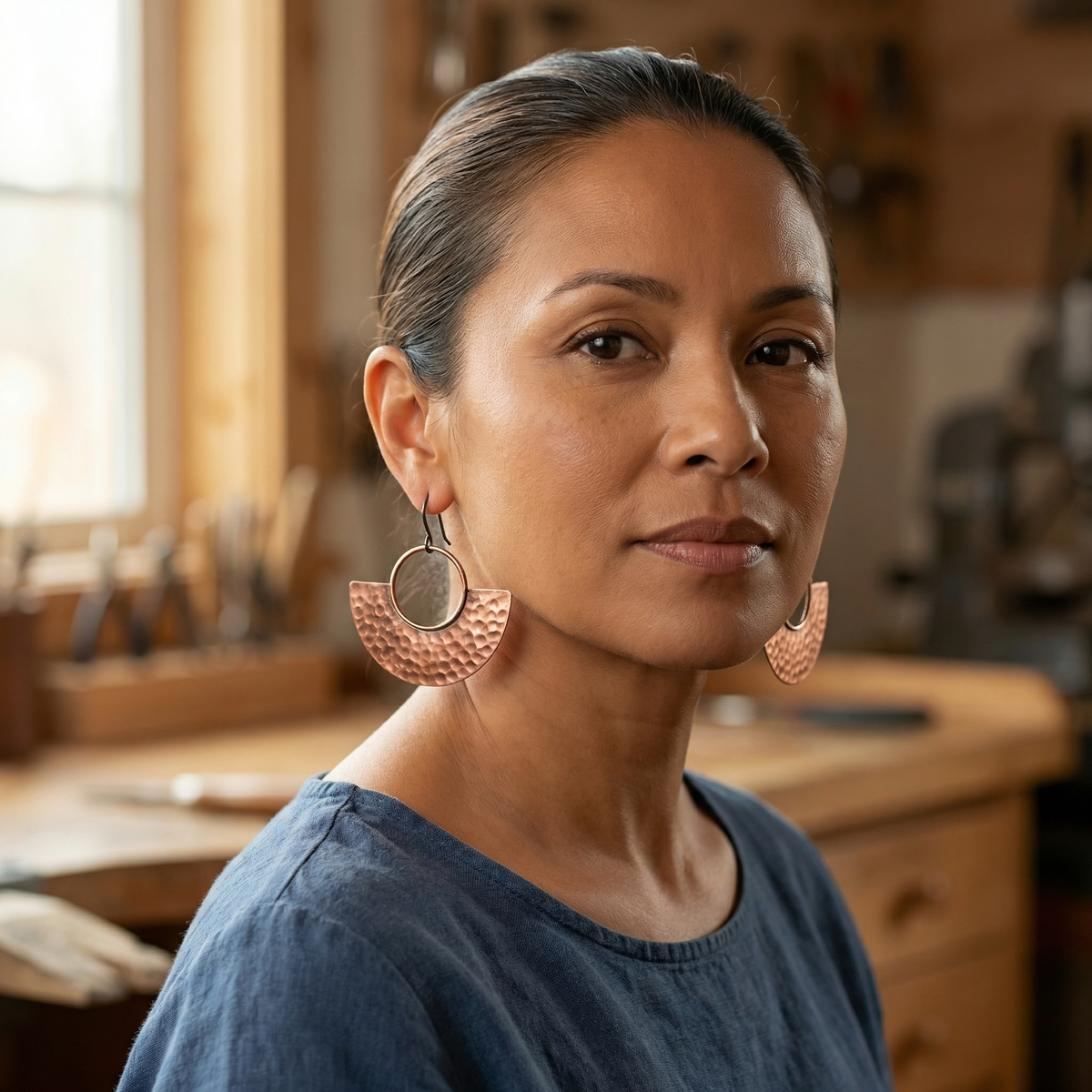 Ethal's Sol Copper Earrings