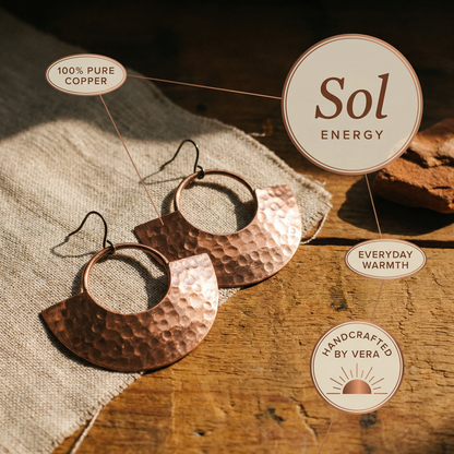 Ethal's Sol Copper Earrings