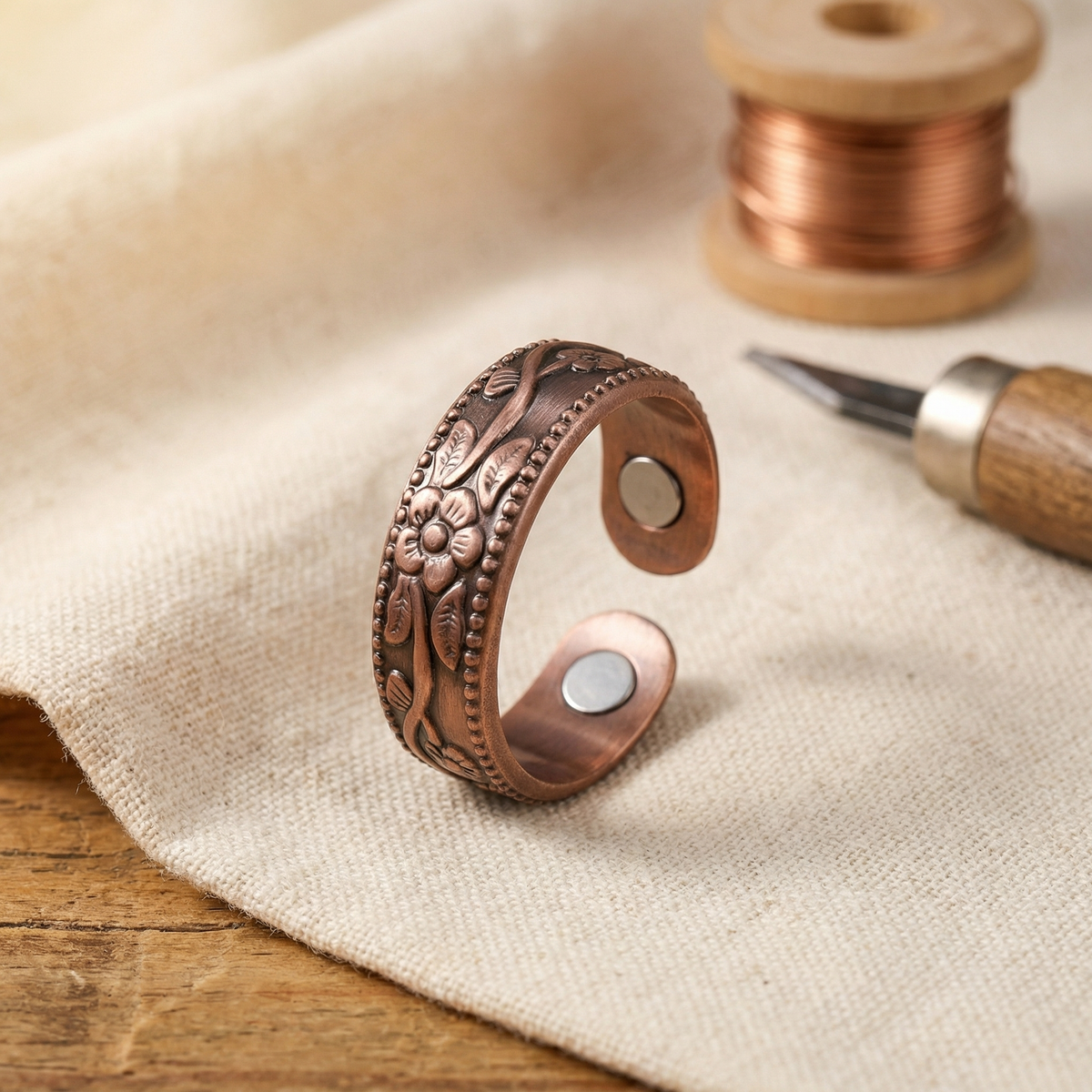 Ethal's Petal Copper Ring