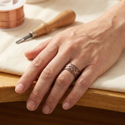 Ethal's Petal Copper Ring