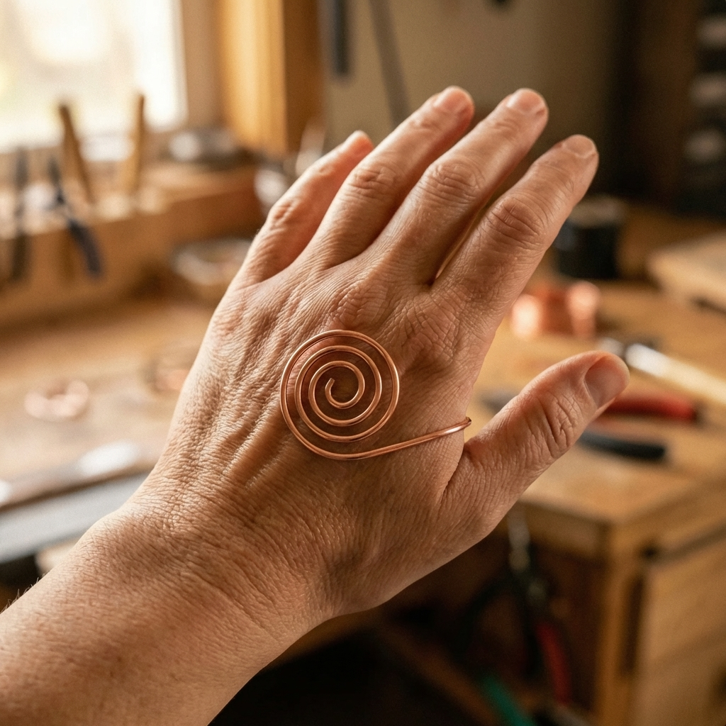 Ethal's Flow Copper Hand Spiral