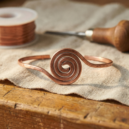 Ethal's Coil Copper Anklet