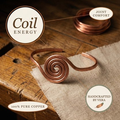 Ethal's Coil Copper Anklet