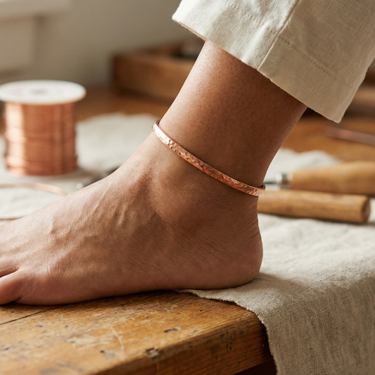 Ethal's Sand Copper Anklet