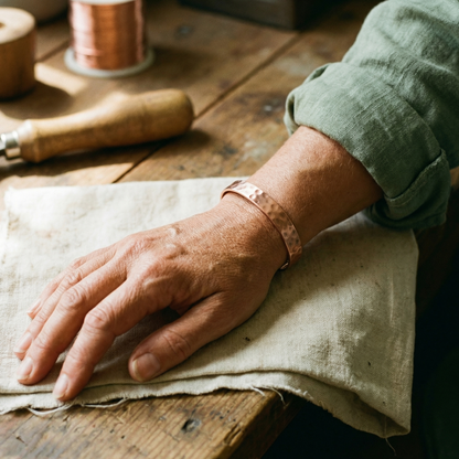Ethal's Lodestone Copper Bracelet