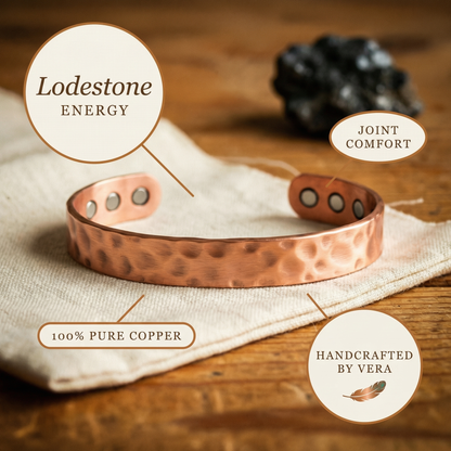 Ethal's Lodestone Copper Bracelet