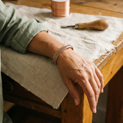Ethal's Wave Copper Bracelet