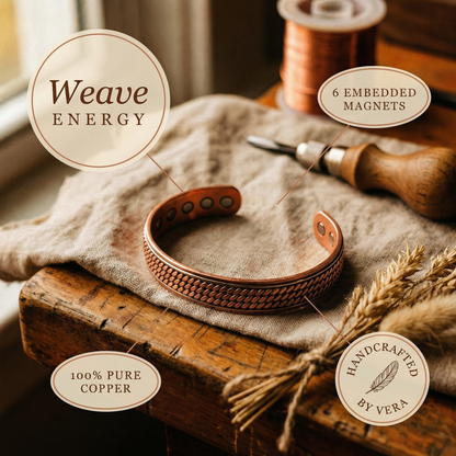 Ethal's Wave Copper Bracelet