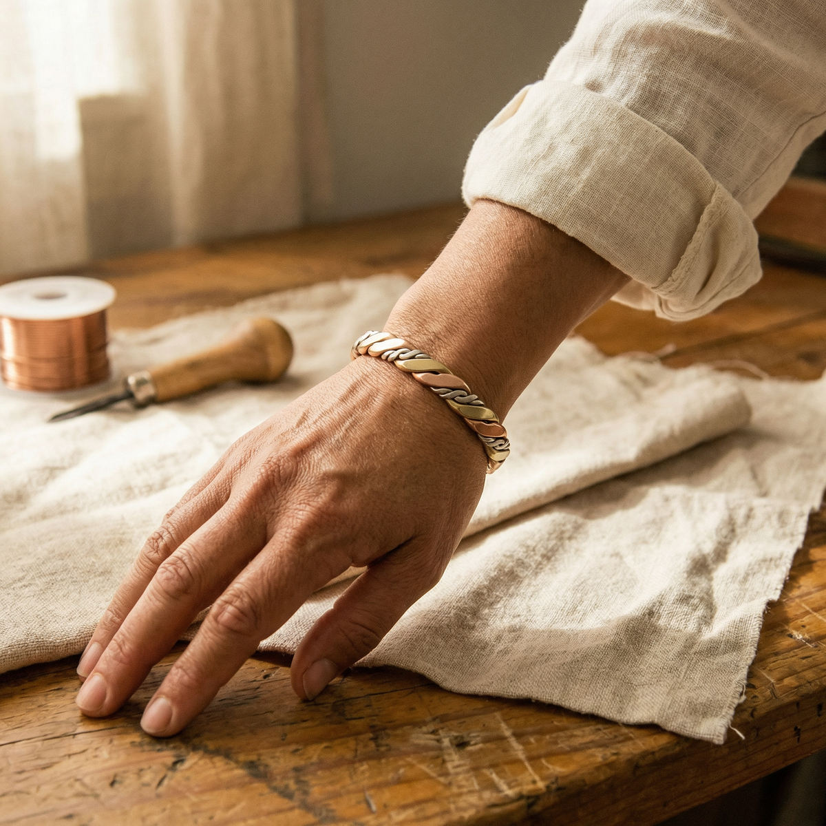 Ethal's Stone Copper Bracelet