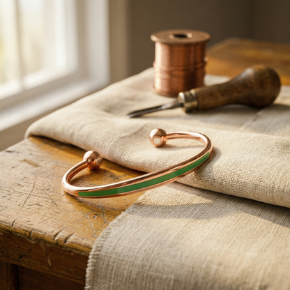 Ethal's Jade Copper Bracelet