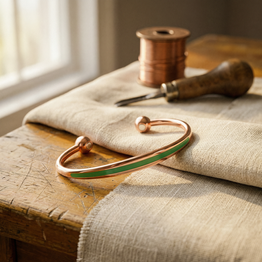 Ethal's Jade Copper Bracelet