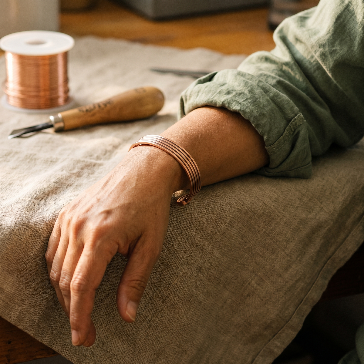 Ethal's Ridge Copper Bracelet