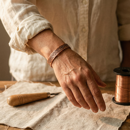Ethal's Moss Copper Bracelet