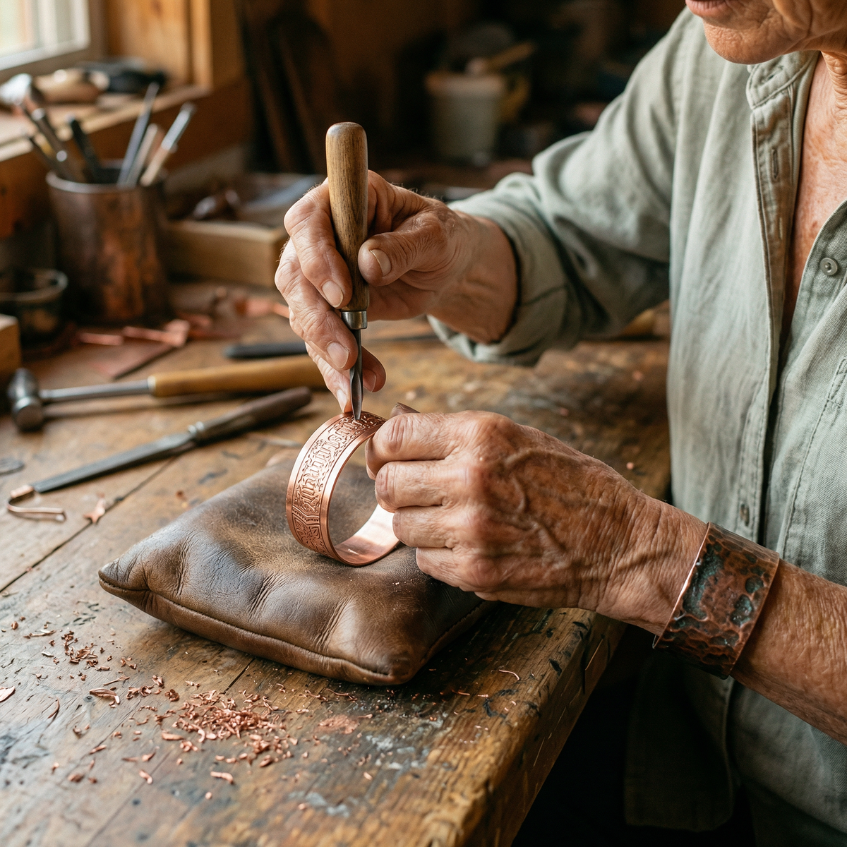 Ethal's Drift Copper Bracelet