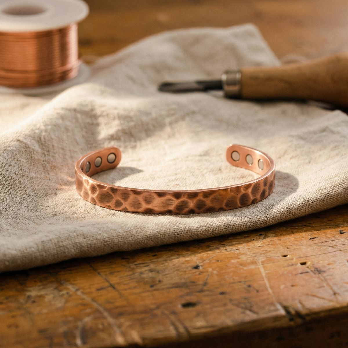 Ethal's Furrow Copper Bracelet