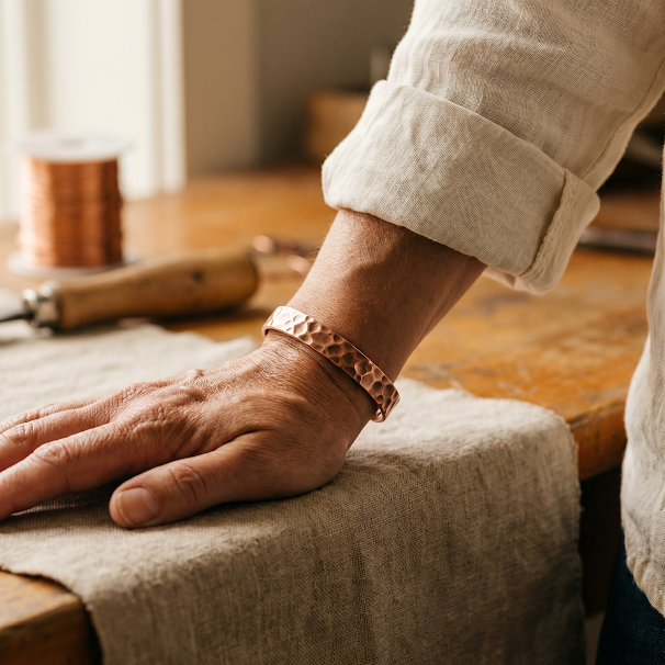 Ethal's Furrow Copper Bracelet