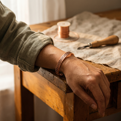 Ethal's Current Copper Bracelet